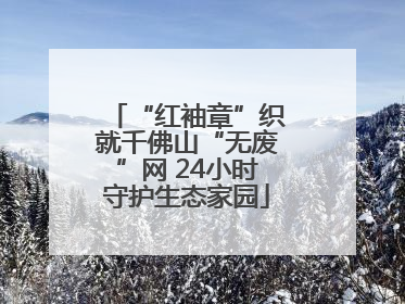 “红袖章”织就千佛山“无废”网 24小时守护生态家园
