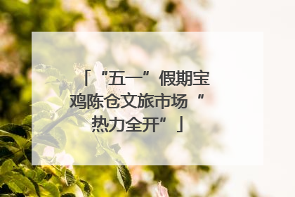 “五一”假期宝鸡陈仓文旅市场“热力全开”