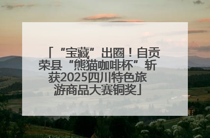 “宝藏”出圈！自贡荣县“熊猫咖啡杯”斩获2025四川特色旅游商品大赛铜奖