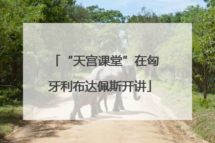 “天宫课堂”在匈牙利布达佩斯开讲