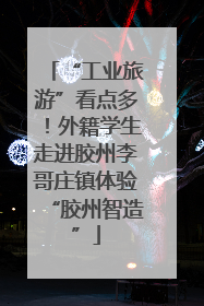 “工业旅游”看点多！外籍学生走进胶州李哥庄镇体验“胶州智造”