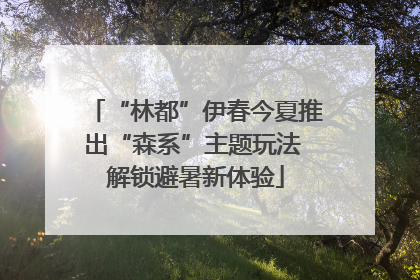 “林都”伊春今夏推出“森系”主题玩法 解锁避暑新体验