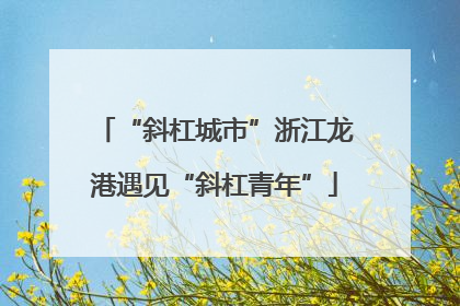 “斜杠城市”浙江龙港遇见“斜杠青年”