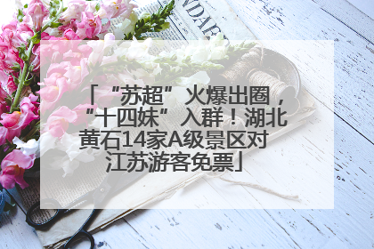 “苏超”火爆出圈，“十四妹”入群！湖北黄石14家A级景区对江苏游客免票