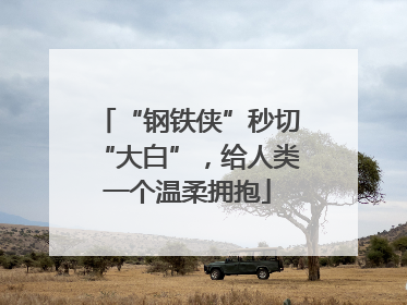 “钢铁侠”秒切“大白”，给人类一个温柔拥抱