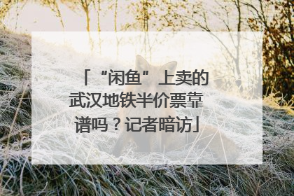 “闲鱼”上卖的武汉地铁半价票靠谱吗？记者暗访