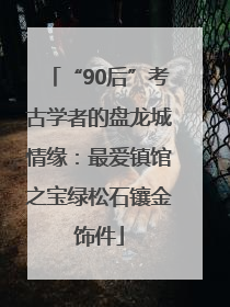 “90后”考古学者的盘龙城情缘：最爱镇馆之宝绿松石镶金饰件