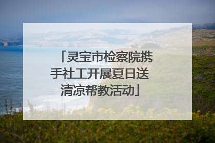 灵宝市检察院携手社工开展夏日送清凉帮教活动