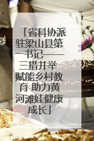 省科协派驻梁山县第一书记——三措并举 赋能乡村教育 助力黄河滩娃健康成长