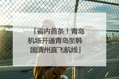 省内首条！青岛机场开通青岛至韩国清州直飞航线