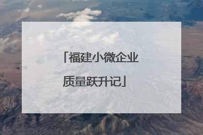 福建小微企业质量跃升记