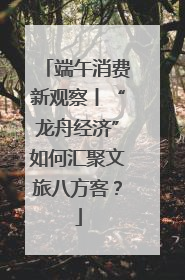 端午消费新观察丨“龙舟经济”如何汇聚文旅八方客？