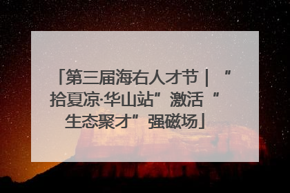第三届海右人才节｜“拾夏凉·华山站”激活“生态聚才”强磁场