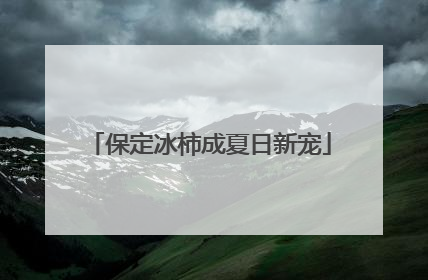 保定冰柿成夏日新宠