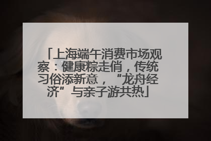 上海端午消费市场观察：健康粽走俏，传统习俗添新意，“龙舟经济”与亲子游共热