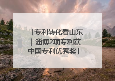 专利转化看山东｜淄博2项专利获中国专利优秀奖