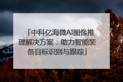 中科亿海微AI图像推理解决方案：助力智能装备目标识别与跟踪