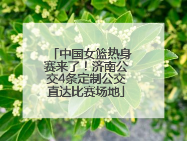 中国女篮热身赛来了！济南公交4条定制公交直达比赛场地