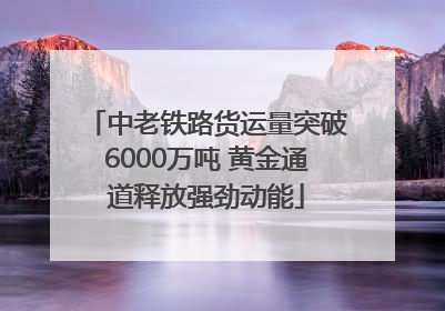 中老铁路货运量突破6000万吨 黄金通道释放强劲动能