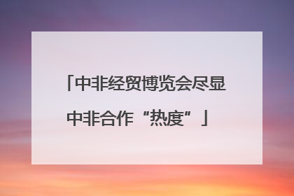 中非经贸博览会尽显中非合作“热度”