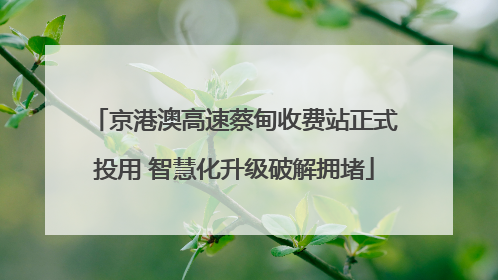 京港澳高速蔡甸收费站正式投用 智慧化升级破解拥堵