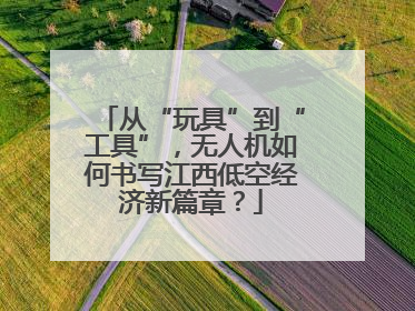 从“玩具”到“工具”，无人机如何书写江西低空经济新篇章？