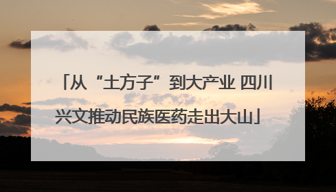 从“土方子”到大产业 四川兴文推动民族医药走出大山