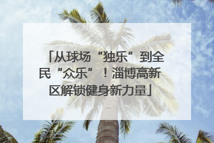 从球场“独乐”到全民“众乐”！淄博高新区解锁健身新力量