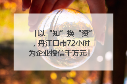 以“知”换“资”，丹江口市72小时为企业授信千万元