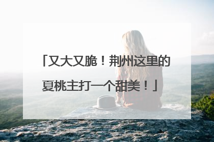 又大又脆！荆州这里的夏桃主打一个甜美！