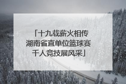 十九载薪火相传 湖南省直单位篮球赛千人竞技展风采