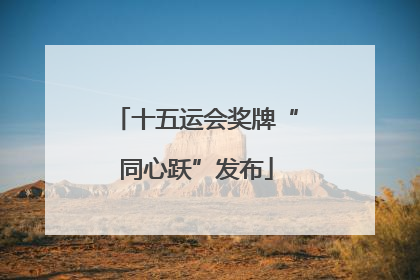 十五运会奖牌“同心跃”发布