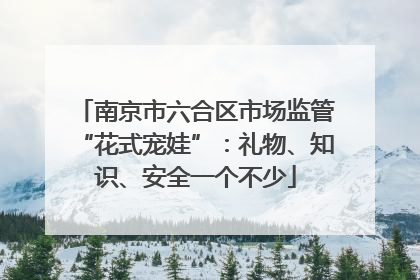 南京市六合区市场监管“花式宠娃”：礼物、知识、安全一个不少