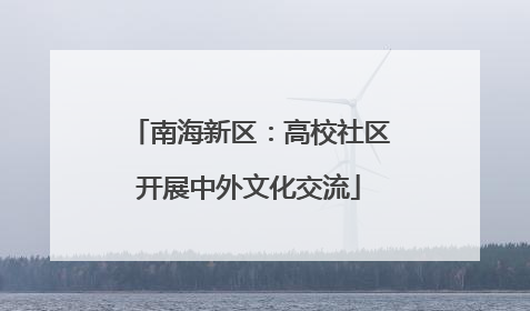 南海新区：高校社区开展中外文化交流