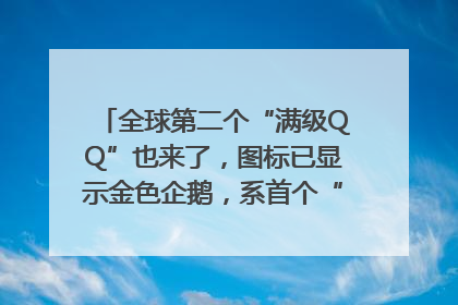 全球第二个“满级QQ”也来了，图标已显示金色企鹅，系首个“满级QQ”的小号