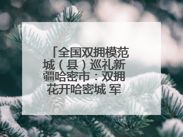 全国双拥模范城（县）巡礼新疆哈密市：双拥花开哈密城 军民同心谱新篇