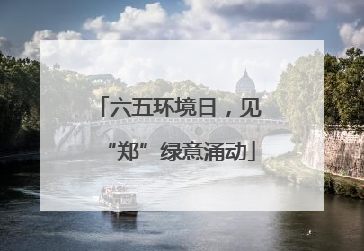 六五环境日，见“郑”绿意涌动