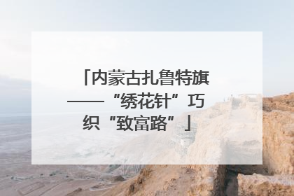 内蒙古扎鲁特旗——“绣花针”巧织“致富路”