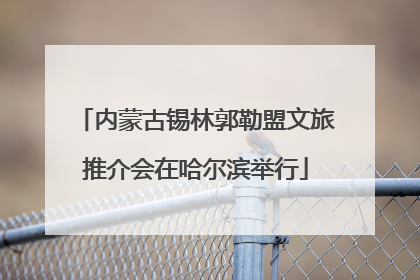 内蒙古锡林郭勒盟文旅推介会在哈尔滨举行