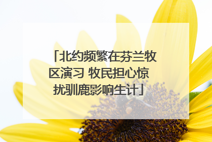 北约频繁在芬兰牧区演习 牧民担心惊扰驯鹿影响生计