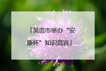 吴忠市举办“安康杯”知识竞赛