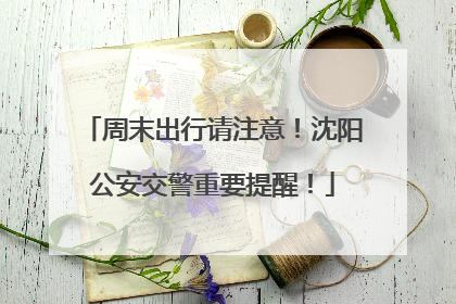 周末出行请注意！沈阳公安交警重要提醒！