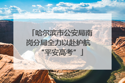 哈尔滨市公安局南岗分局全力以赴护航“平安高考”
