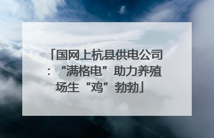 国网上杭县供电公司：“满格电”助力养殖场生“鸡”勃勃