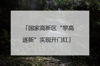 国家高新区“攀高逐新”实现开门红