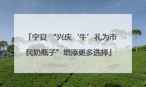 宁夏 “兴庆‘牛’礼为市民奶瓶子”增添更多选择