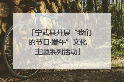宁武县开展“我们的节日·端午”文化主题系列活动
