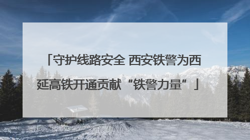 守护线路安全 西安铁警为西延高铁开通贡献“铁警力量”