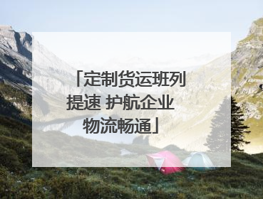 定制货运班列提速 护航企业物流畅通