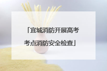 宜城消防开展高考考点消防安全检查